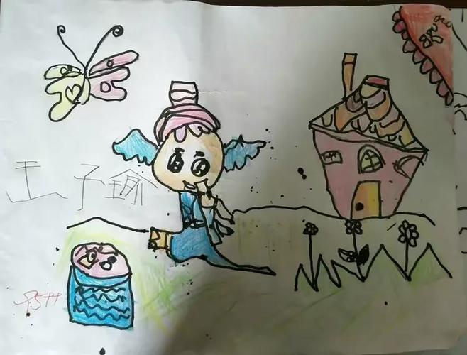 大千美术---基础班学生卡通彩铅画考试作品展